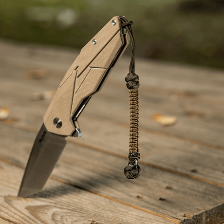 M-Tac Knife Lanyard Ninja in paracord with cupronickel bead, practical accessory for pocket knife, combines style and function