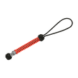 M-Tac Knife Lanyard Ninja in black and red paracord with cupronickel beads, 14.5 cm long, practical grip extension