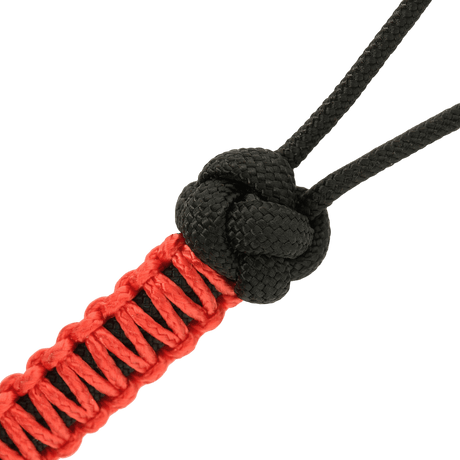 M-Tac Knife Lanyard Ninja with black and red paracord braiding, designed to give the knife personality and quick access