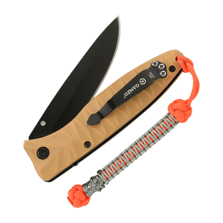 M-Tac Knife Lanyard Ninja, a braided paracord cord for knives, provides style and function with 14.5 cm length and cupronickel bead