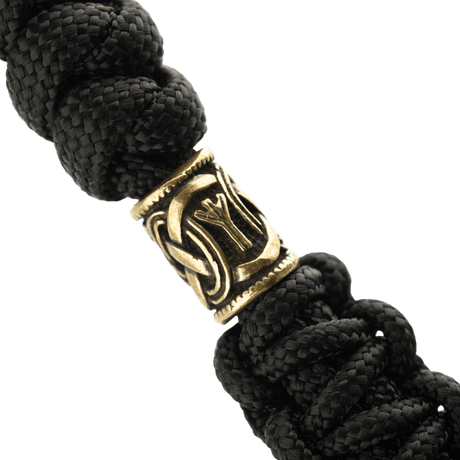 M-Tac Knife Lanyard Loopy Snake Scandinavian in braided paracord with stylish design and golden details, ideal for pocket knives