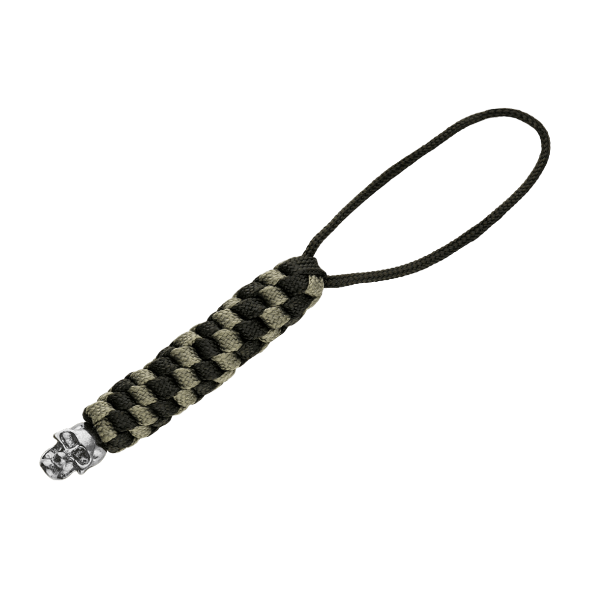 M-Tac Knife Lanyard Helix Skull - flettet paracord lanyard til knive med dødningehoved for stil og hurtig adgang til din lommekniv.