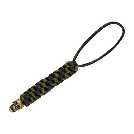 M-Tac Knife Lanyard Helix Skull, braided paracord lanyard with skull detail, adds style and makes the pocket knife easy to pull.