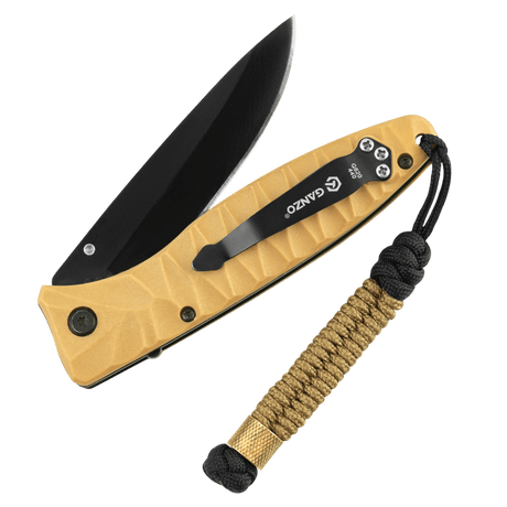 M-Tac Viper Cylindre Lanyard Stainless Steel with coiled paracord and Scandinavian bead, designed for style and easy use of a knife or gear.