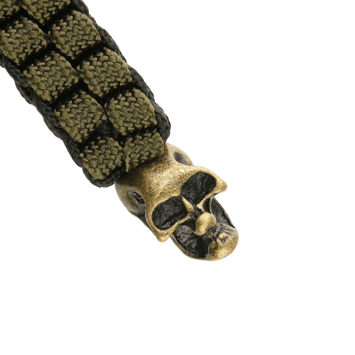 M-Tac Knife Lanyard Cuboid Skull med dekorativ Cuboid Skull-perle og flettet paracord for et stilfuldt og praktisk design.