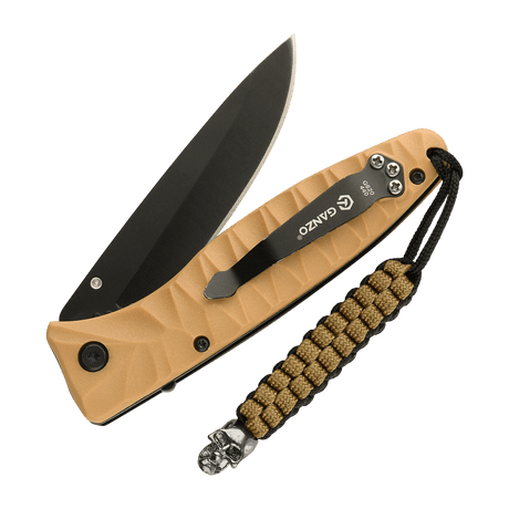 M-Tac Knife Lanyard Cuboid Skull paracord with skull motif for knives, stylish accessory and practical grip.