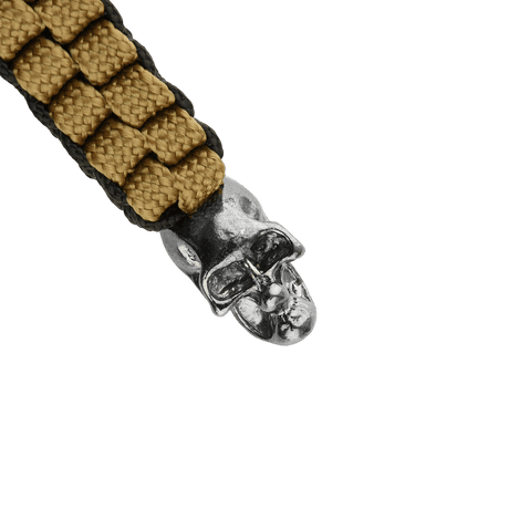 M-Tac Knife Lanyard Cuboid Skull with braided paracord and decorative Cuboid Skull design for a unique, tactical style.