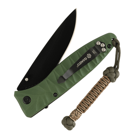 M-Tac Knife Lanyard Celtic in braided paracord, stylish for knives, highlights personality and helps locate gear.