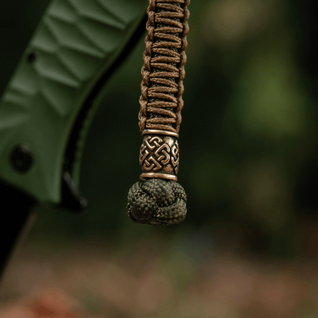M-Tac Knife Lanyard Celtic in braided paracord with decorative design, accessory for knives and gear.