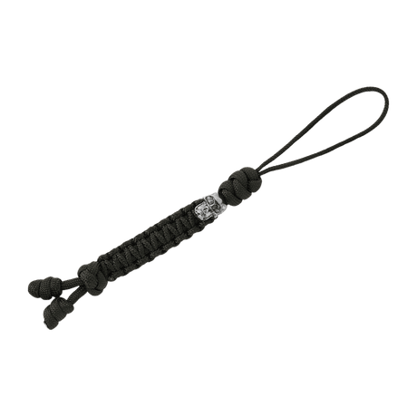 M-Tac Loopy Snake Skull Lanyard in braided paracord, stylish accessory for knife or gear, flexible and durable.