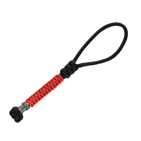 M-Tac Ninja Ver.2 Lanyard in braided paracord with ninja motif and cupronickel decoration, ideal for knives and similarly sized gear.