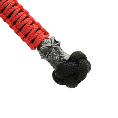 M-Tac Ninja Ver.2 Lanyard with braided paracord and ninja motif in cupronickel, ideal for knives and small gear.