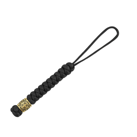 M-Tac Viper Lanyard Scandinavian in black paracord with Viper bead in Scandinavian design for knife and light.