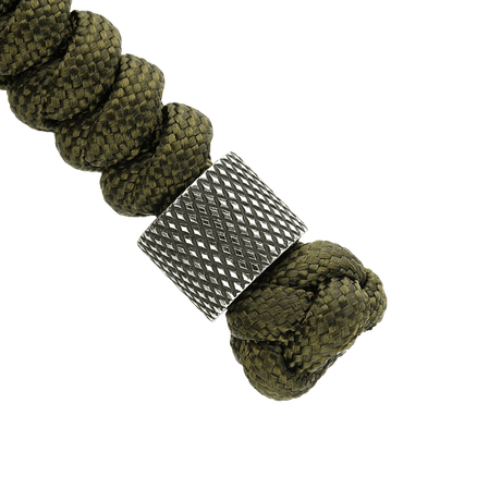 M-Tac Viper Lanyard Stainless Steel with braided paracord and stainless steel Viper bead for knives and gear.