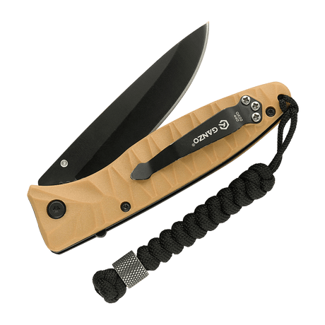 M-Tac Viper Lanyard Stainless Steel with braided paracord, quick knife access, stainless steel Viper bead.