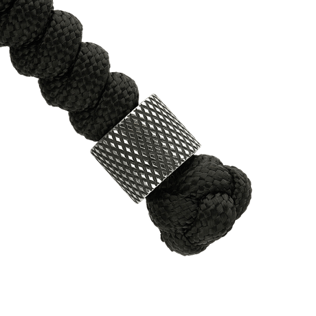 M-Tac Viper Lanyard Stainless Steel with braided paracord and stainless steel bead, elegant knife accessory.