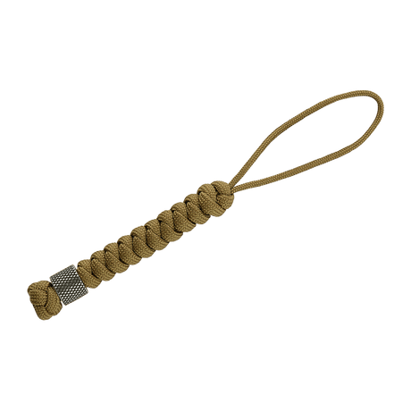 M-Tac Viper Lanyard Stainless Steel with coiled paracord and stainless steel Viper bead, stylish accessory for knife handle.