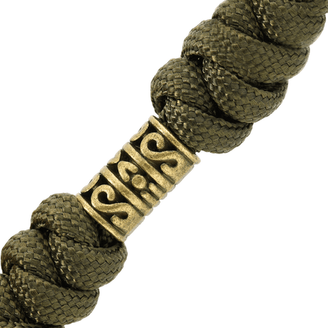 M-Tac Zeus Lanyard in braided paracord with decorative design and flexible construction.