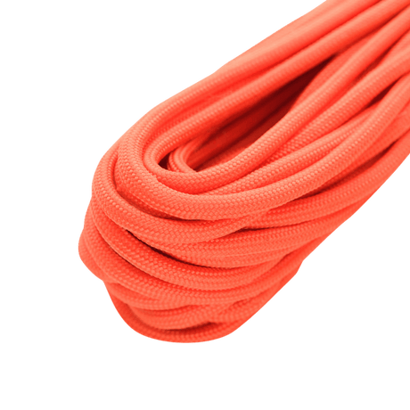 M-Tac Paracord Survival 15m strong and lightweight nylon paracord, 7 core strands, length 15m, for military and outdoor use, orange color.