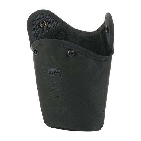 M-Tac Flaskeholder MOLLE in durable polyester with PVC coating and drainage hole. Ideal for hikes or field use. Dimensions: 120 x 70 x 170 mm.