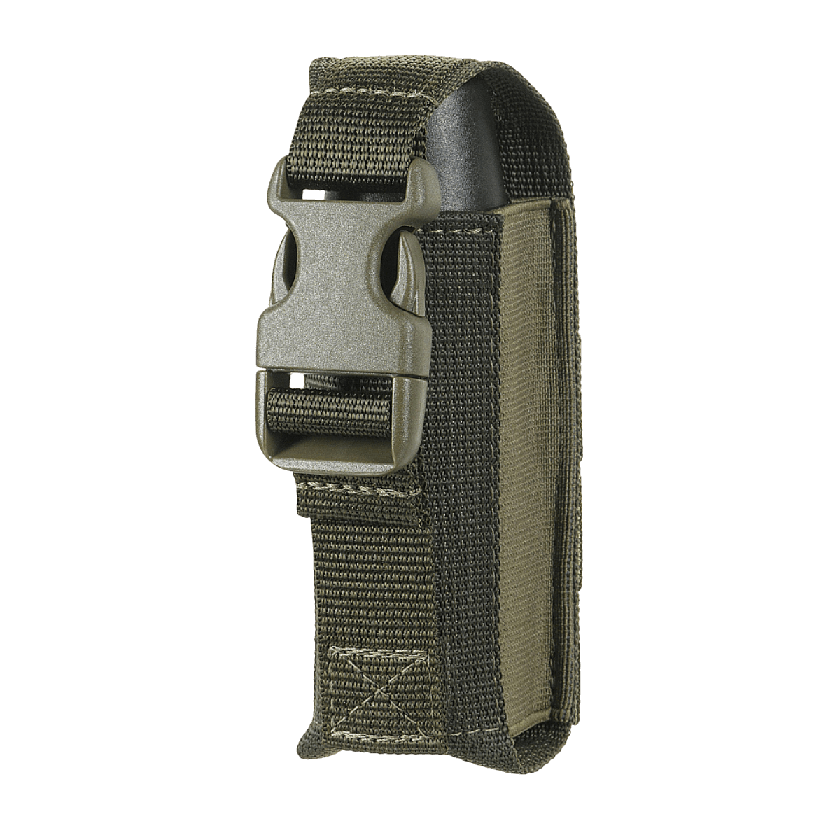 M-Tac Gasdåseholder Vertikal med Woojin-lås til nem fastgørelse, fremstillet af MIL-SPEC strop og gummibånd til MOLLE-system montering.