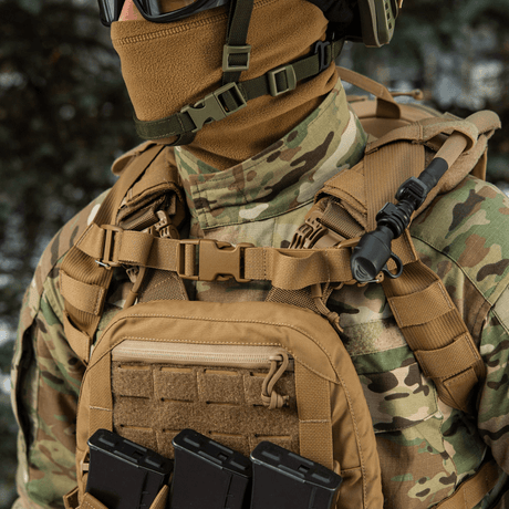 M-Tac Sturm Elite Gen.II raid backpack in Cordura fabric with MOLLE system and hydration system, suitable for tactical missions.
