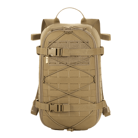 M-Tac Sturm Elite Gen.II backpack in heavy-duty Cordura, with MOLLE system, bungee cord and built-in hydration system for outdoor adventures.