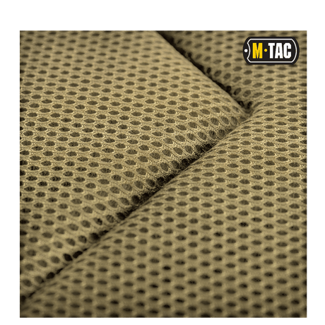 Detail of mesh material on M-Tac Large Assault Pack Backpack for breathable comfort and durability