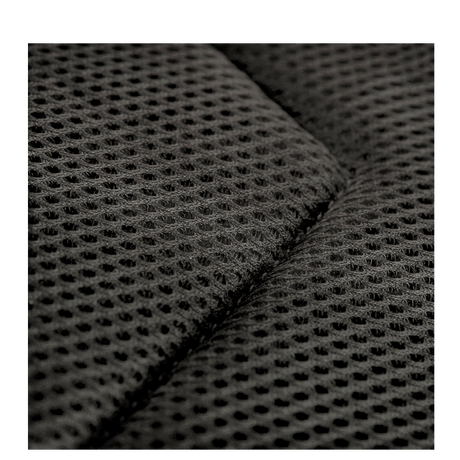 Detail of padding on M-Tac Large Assault Pack backpack, showing comfortable mesh fabric for adjustable shoulder straps