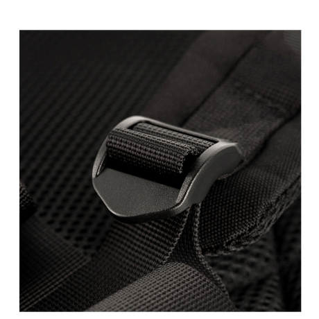Close-up of adjustable shoulder strap on M-Tac Large Assault Pack backpack with padding for increased comfort