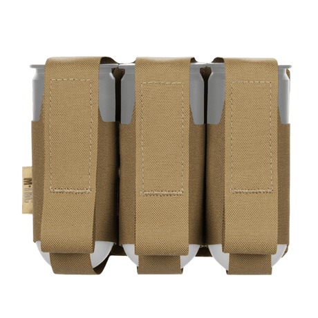 M-Tac pouch for 3 VOG grenades for secure storage of 40 mm grenades with MOLLE Laser Cut system, made of durable Cordura Squadron.