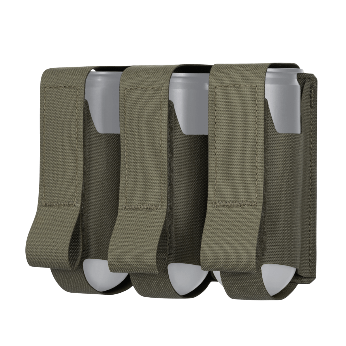 M-Tac Pouch til 3 VOG-Granater med MOLLE Laser Cut system og flaps til hurtig åbning, designet til VOG-25 granater opbevaring.