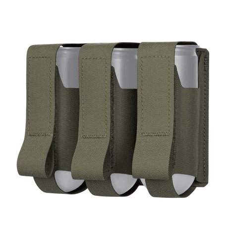 M-Tac pouch for 3 VOG grenades with MOLLE Laser Cut system, Cordura Squadron material, for storage of VOG-25 40 mm grenades.