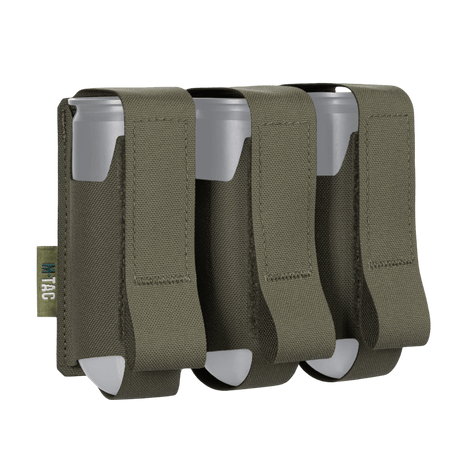 M-Tac pouch for 3 VOG grenades with MOLLE system for secure storage of VOG-25 grenades, made from durable Cordura Squadron.