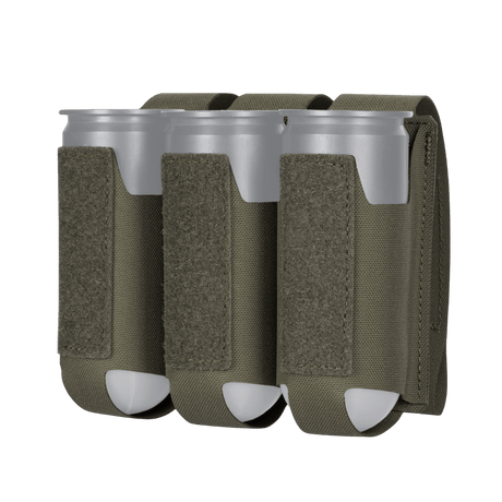 M-Tac pouch for 3 VOG grenades with MOLLE Laser Cut system for secure storage of VOG-25 grenades, durable Cordura material.