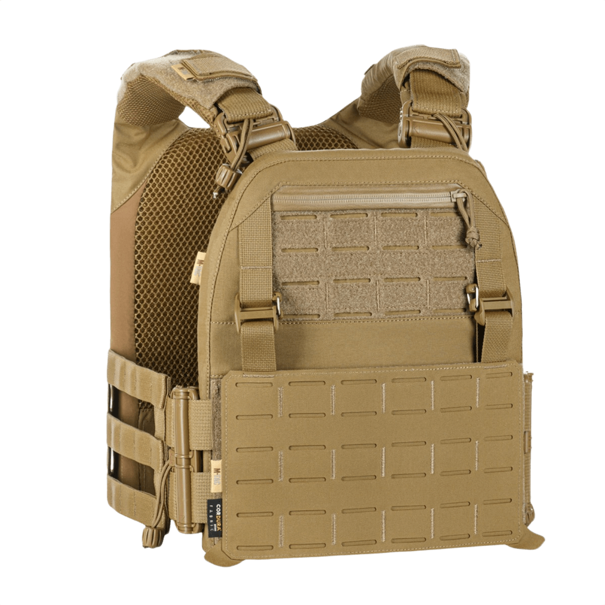 M-Tac Plate Carrier Cuirass FAST Elite Gen.II - taktisk vest i Cordura 500D med hurtiglåse og justerbare skulderremme til ESAPI Medium plader.