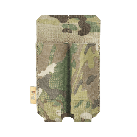 M-Tac Double Magazine Pouch APS Laser Cut in camouflage design for two magazines with MOLLE attachment, made of robust Cordura material.
