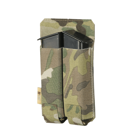 M-Tac Double Magazine Pouch APS Laser Cut in robust Cordura for APS magazines, lightweight and compact with elastic for secure retention.