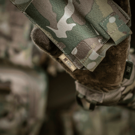 M-Tac Double Magazine Pouch APS Laser Cut in camouflage design, lightweight compact holder for two APS magazines, MOLLE-mounted.