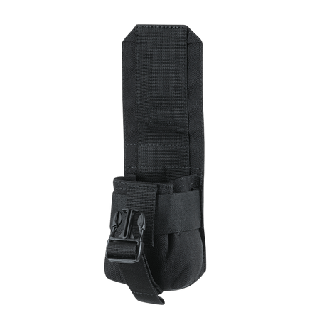 M-Tac Fragmentation Grenade Laser Cut pouch in black nylon with locking buckle, designed for robust storage of grenade, gallery position 1.