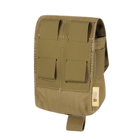 M-Tac Fragmentation Grenade Laser Cut pouch in camel brown robust nylon with Laser Cut mounting, gallery position 1, for tactical grenade storage.