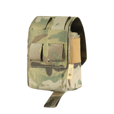 M-Tac Fragmentation Grenade Laser Cut pouch in Multicam nylon with elastic band and robust buckle, gallery position 1, for tactical storage.