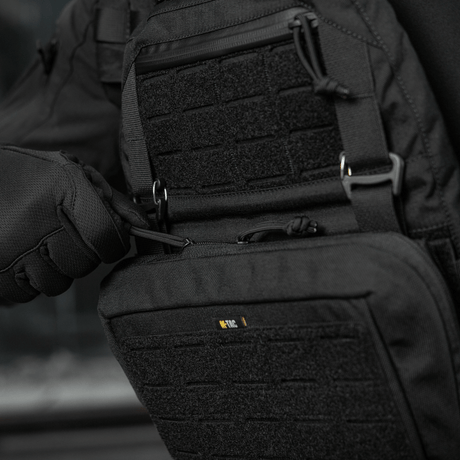 Tactical M-Tac Admin Pouch Large Elite in Cordura 500D with velcro panel, suitable for storing gear on the go.
