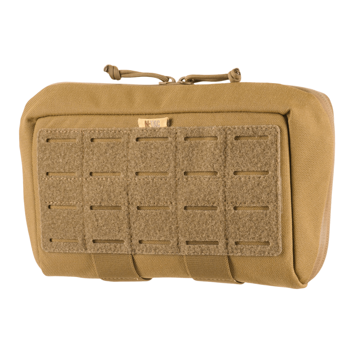 M-Tac Admin Pouch Large Elite i slidstærkt Cordura 500D, perfekt til taktisk udstyr med velcro-panel og modulinddelinger.