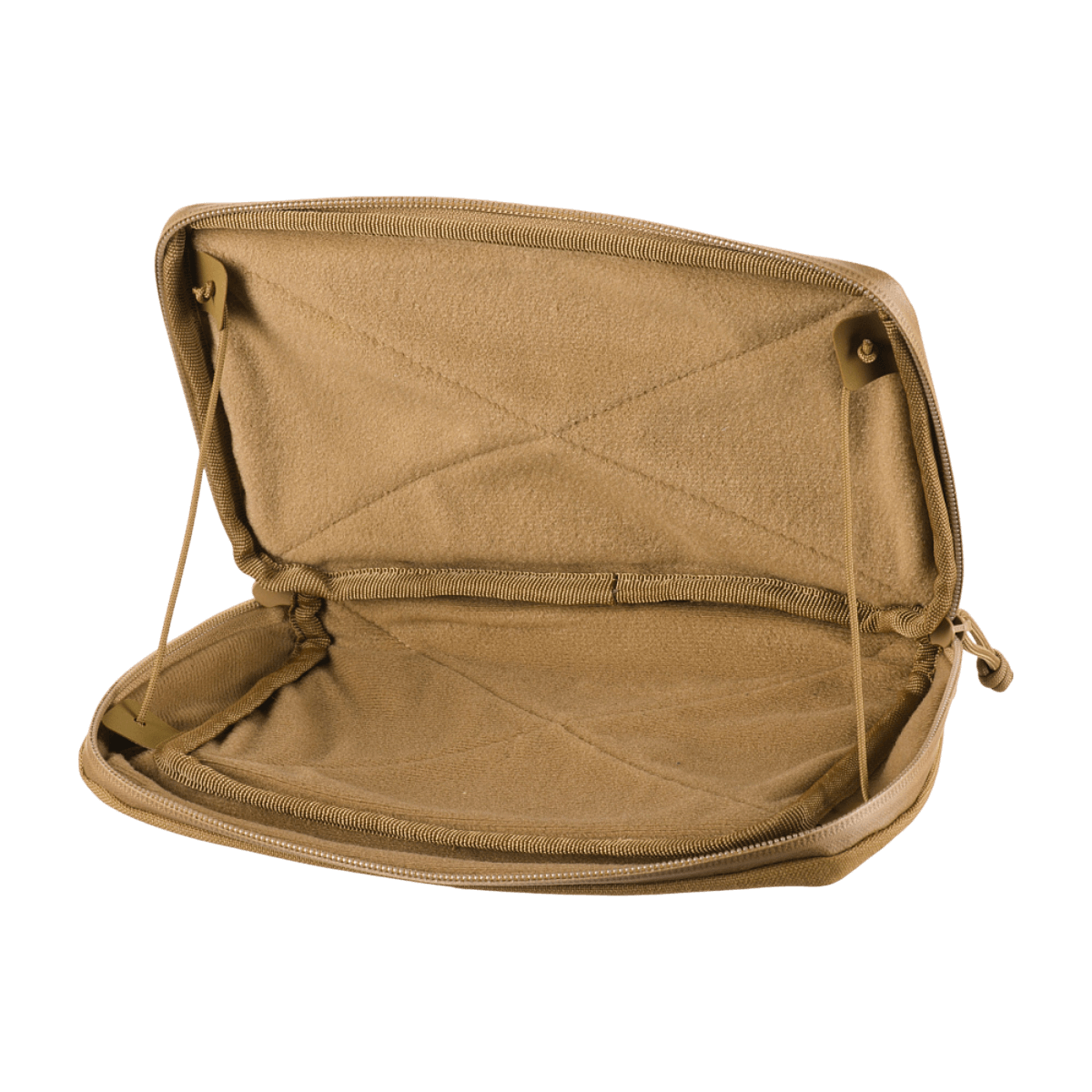 M-Tac Admin Pouch Large Elite i åbnet tilstand, fremstillet af Cordura 500D, ideel til taktisk udstyr og opbevaring.