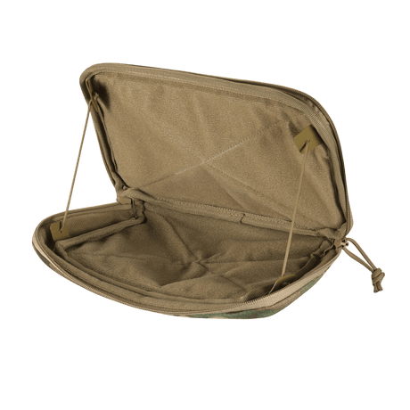 M-Tac Admin Pouch Large Elite in open position, showing spacious interior for tactical storage and velcro walls for modular attachment.