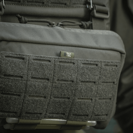 M-Tac Admin Pouch Large Elite in durable Cordura with laser-cut velcro panel, perfect for tactical gear.