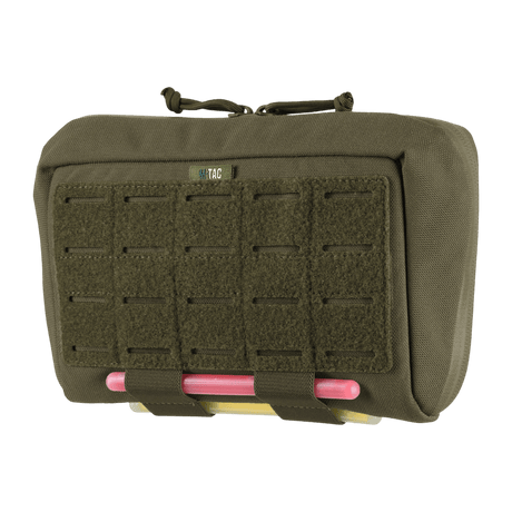 M-Tac Admin Pouch Large Elite with laser-cut velcro panel and robust Cordura 500D material for tactical storage.