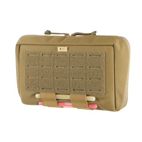 M-Tac Admin Pouch X-Large Elite in durable Cordura 500D with Laser Cut front panel and velcro, ideal for tactical gear and modular inserts.