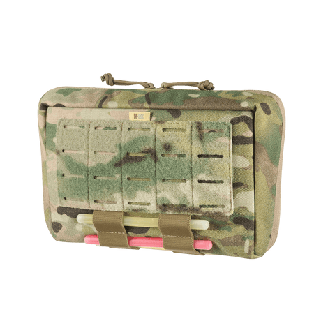 M-Tac Admin Pouch X-Large Elite in camouflage with Laser Cut design and elastic, designed for tactical gear and efficient organization.